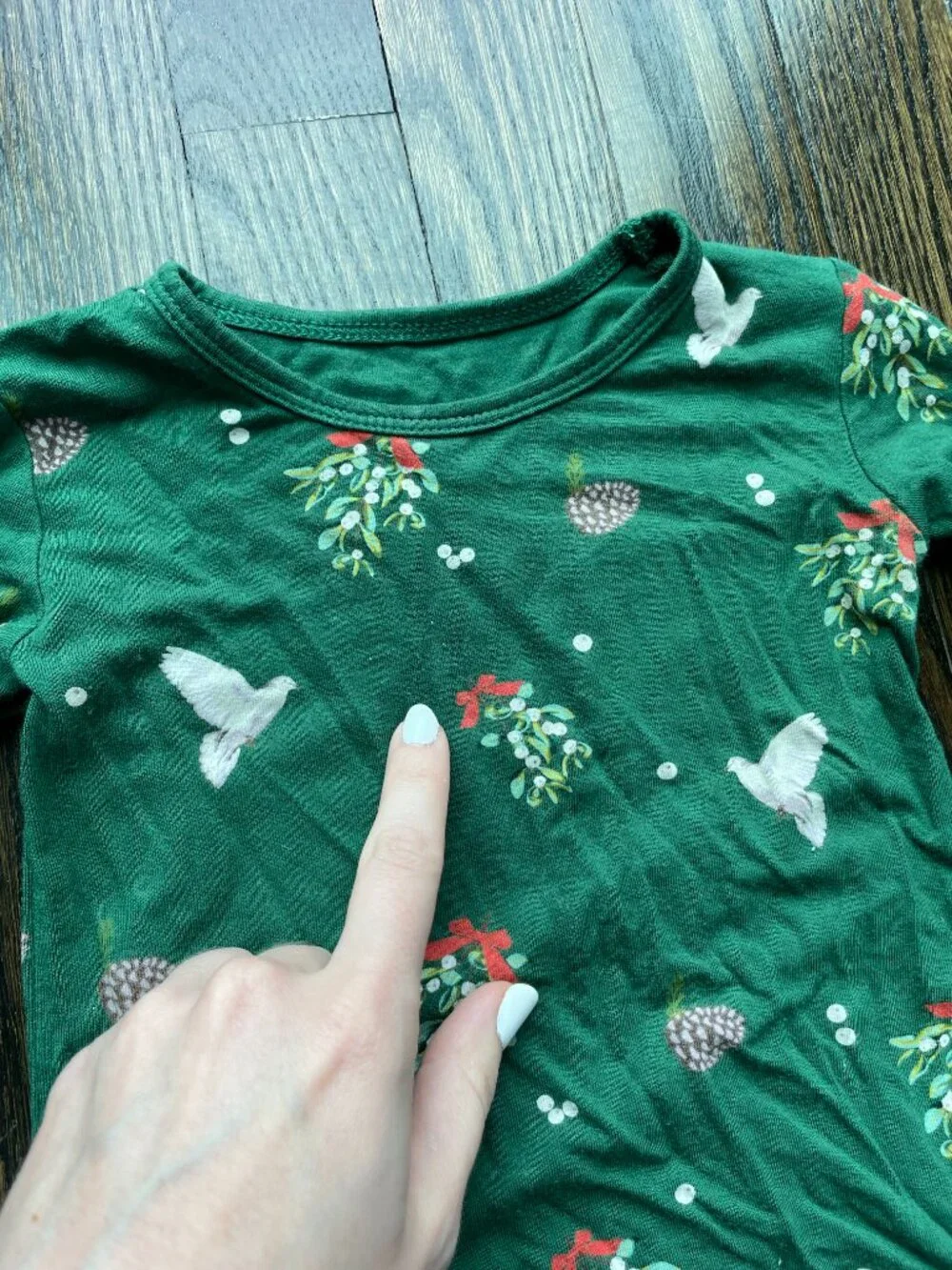 Kyte BABY Long Sleeve Holiday Christmas Pajama Set in Mistletoe 18-24M
